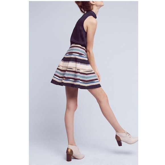 Anthropologie Chloe Oliver Hayley Skater Skirt 8 - Picture 6 of 11